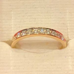 14K Yellow Gold Diamond Band